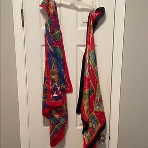 Vibrant Multicolor Decorative Scarves For Christmas. Look great on any coat